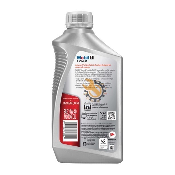 4T Fully Synthetic Motorcycle Engine Oil 10W-40 (1L